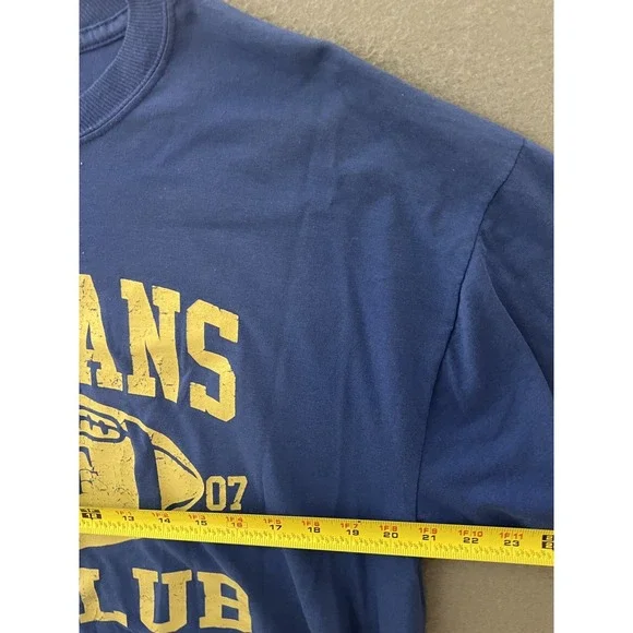 Jerzees Men's XL Blue Trojans TD Club 2007 Football Graphic Print T-Shirt - Picture 2 of 4